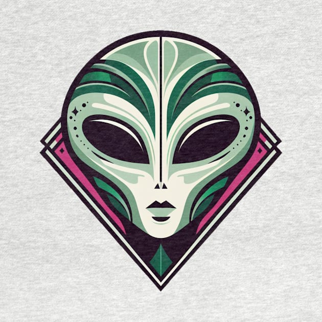 Alien art deco style by NebulaElegance